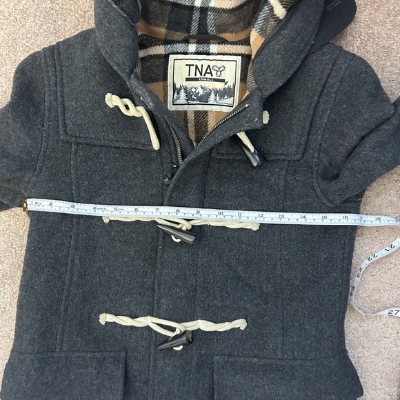 Aritzia TNA Charcoal Grey Wool Duffel Coat Size XS - Picture 11 of 12